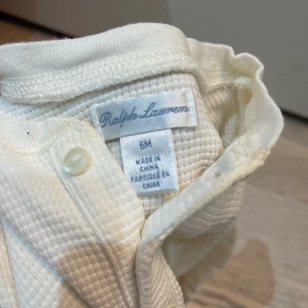 Ralph Lauren Kids Cream Button-Up Shirt